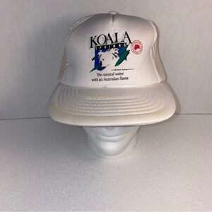 Vintage 1986 Koala Springs Mesh Trucker Hat White SnapBack One Size Showcase